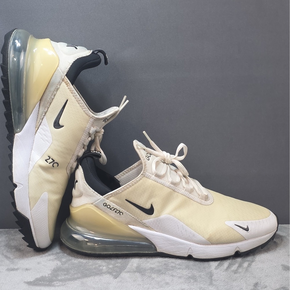 Nike Air Max 270 Golf Shoes Men's US 9.5 White